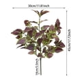 thumbnail image 3 of Artificial Perilla Leaves Greenery Stems, 17.7" Large Foliage Picks Purple-Green Leaves, Lifelike Botanic Decor for Floral Arrangement, Home Shelf Centerpiece Wedding Party Indoor, 3 of 7