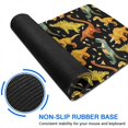 thumbnail image 6 of Long Mouse Pads for Desk,Black Toy Like Dinosaurs Pattern Desk Mats on Top Of Desks, Desk Mouse Pad Extra Large with 3mm Non-Slip Base and Stitched Edge for Gaming,Office,Work,Home 31.5"x11.8", 6 of 6