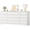 ‎White, variant on IdealHouse 12 Drawers Wood Dressers for Bedroom, 63" Long Wooden Dresser for Living Room, Hallway, 16" Wide TV Stand Dresser for 65 Inch TV, Solid Wood Dressers, Modern Chest of Drawers