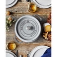 thumbnail image 5 of Staub Cast Iron 2.75-qt Round Cocotte - Graphite Grey, 5 of 8