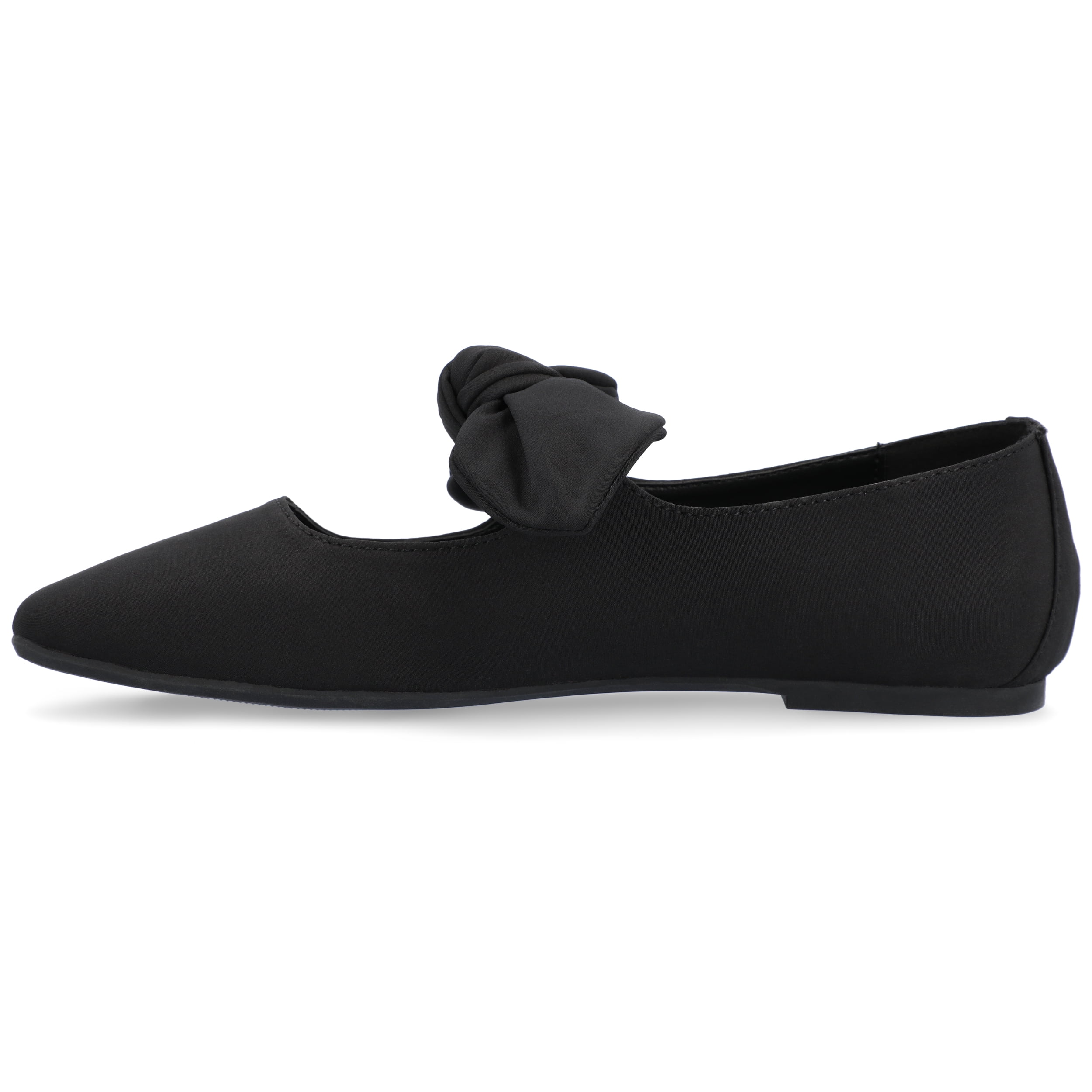 Journee Womens Seralinn Mary Jane Slip On Square Toe Dress Flats
