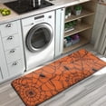 thumbnail image 3 of Halloween Orange Spider Web Pattern Kitchen Rug Mat,Kitchen Runner Rugs Non Skid Washable,Decorative Kitchen Floor Mats for Kitchen,Sink,Laundry,17"x47.2", 3 of 7