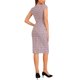 thumbnail image 3 of INSPIRE CHIC Vestido Elegante de Tweed para Mujeres, Cuello Redondo, Manga Corta, Vestido Vintage Bodycon Midi L Rosa, 3 of 6