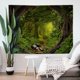 thumbnail image 2 of Tapiz de pared NQ bosque verde natural 50 X 60 pulgadas, 2 of 5