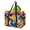 Multicolor 3, variant on CURLYOOT Lavender Blossom Flower Reusable Grocery Bag, Foldable Shopping Tote Bag with Reinforced Handles, Large Kitchen Grocery Bags for Shopping Groceries Picnic