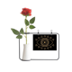 thumbnail image 1 of Ojo Totem patron de geometria Botella de decoración de jarrones colgantes de flores rosas artificiales, 1 of 3