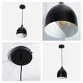 thumbnail image 5 of Lámpara colgante moderna LámparaYa negro mate 1 luz E27 40W, 5 of 5