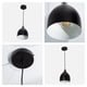 thumbnail image 5 of Lámpara colgante moderna LámparaYa negro mate 1 luz E27 40W, 5 of 5