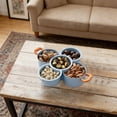 thumbnail image 6 of Divided Serving Platter, Divided Serving Dish with Handle, Multi-Compartment Divided Veggie Tray, Multifunctional Fruit Bowl Snacks Box Container, Suitable for Kitchens, Travel, and Picnics, 6 of 6