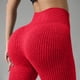 thumbnail image 5 of Pantalones de yoga para mujer, ajustados, de cintura alta, con realce de cadera, a rayas, con rosca, para uso externo., 5 of 7
