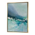 thumbnail image 1 of Indigo Abstract Watercolor Blue - Nautical & Coastal Framed Canvas, 1 of 3