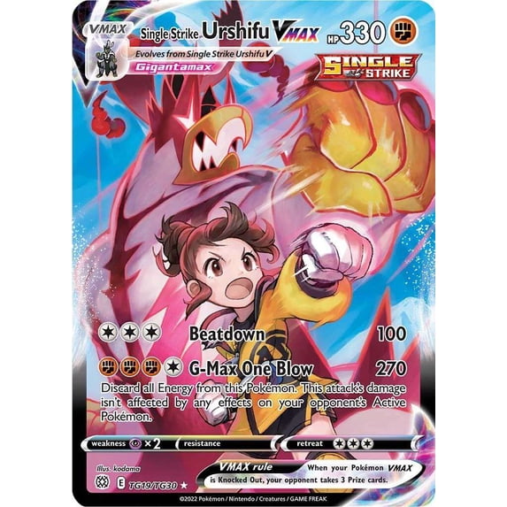 Pokemon Brilliant Stars Single Strike Urshifu VMAX TG19