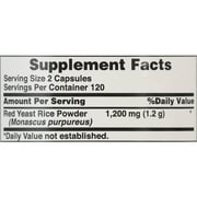 (2 pack) Puritans Pride Red Yeast Rice 600 mg Capsules, 240 Count