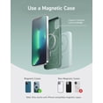 thumbnail image 6 of Anker 621 Magnetic Portable Charger (MagGo), 5,000mAh Wireless Power Bank with USB-C Cable, Magsafe-Compatible Battery Pack for iPhone 16/15/14/13/12 Series, 6 of 7