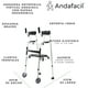 thumbnail image 2 of Andadera Ortopedica Vertical Andafacil con Ruedas Ergonomica Andafacil Andadera, 2 of 2