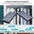 thumbnail image 4 of Tipo C Hub portátil USB-C a HDMI adaptador compatible con HDMI USB 3.0 Transmisión rápida Transmisión Splitter Converter Accesorios de computadora Advancent EL005713-00B, 4 of 7