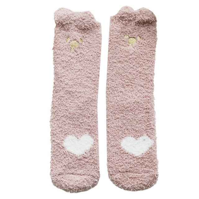 Zapatos y calcetines mullidos calcetines de microfibra mullidos de invierno ocio