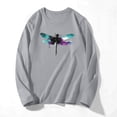 thumbnail image 4 of Women Blouse 3/4 Sleeve Petite, Workout T Shirts Loose Workout Shirts Women Crop Womens Tops Dressy Casual Tunics Periwinkle Beach Shirt Sunshine White, 4 of 4