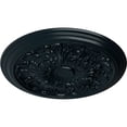 thumbnail image 3 of Ekena Millwork 20"OD x 1 1/2"P Damon Ceiling Medallion (Fits Canopies up to 3 3/8"), Hand-Painted Night Shade, 3 of 6