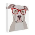 thumbnail image 4 of Furbaby Affiliates 'Pitbull Wearing Hipster Glasses' Canvas Art, 4 of 4