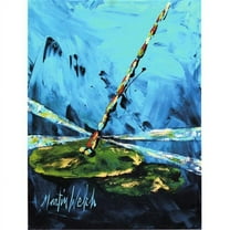 Carolines Treasures  Ggs Dragonfly Flag Garden Size