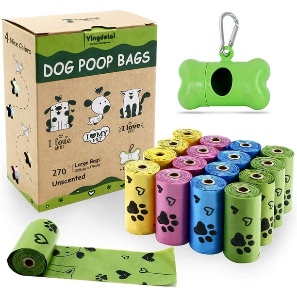 Biodegradable Dog Poop Bags Made with Corn Starch Large
