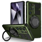Chmadoxn S25Ultra Case With 360 Degrees Rotatable Magnetic Stand Whole Body Military Grade Shockproof Protective Phone Cover Magnetic Phone Case For S25U Mobile phone cover