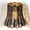 Black Gold, variant on SWAIFDEE Wavy Scalloped Metal Lamp Shade, Large Lampshade 10x16x14.75in, Antique Bronze Gold Interior Spider Fitter Replacement for Table Floor Lamps