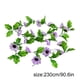 thumbnail image 2 of Guirnalda de girasol artificial de 18 cabezas, simulación de flor, vid, colgante de pared, plástico, flor falsa, ratán, morado claro seitruly HA8325-06B, 2 of 6