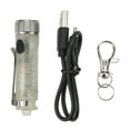 thumbnail image 1 of Keychain Flashlight Bright IP65 Waterproof Rechargeable Red Blue Black Light Mini LED Torch for Emergency Hiking Fluorescent White, 1 of 14