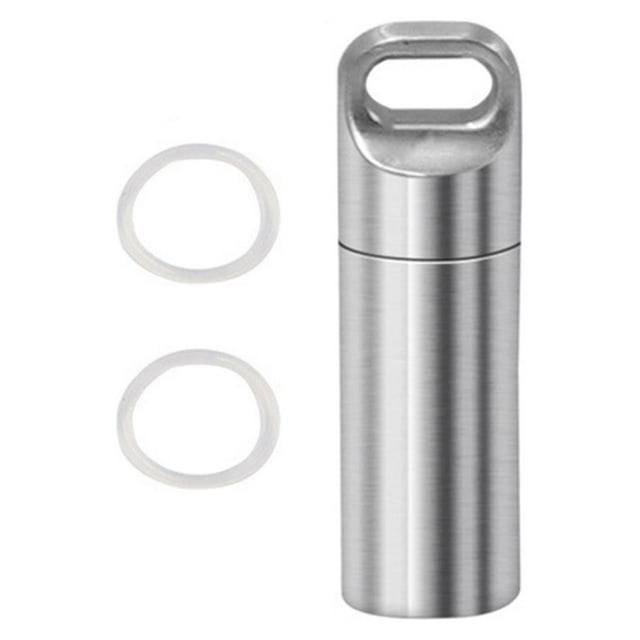 Organizador de pastilleros, pastillero duradero, pastillero de Metal, caja de botella de pastillas de supervivencia para acampar y viajar al aire S