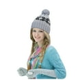 thumbnail image 4 of NMMUED Christmas Hats Christmas Beanie Winter Beanie with Pom Warm Hat Cute Beanie Winter Accessories for Women Gray One Size, 4 of 6