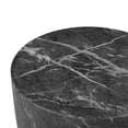 thumbnail image 3 of Pemberly Row Table d'Appoint Contemporain Noir en Faux Marbre pour Intérieur/extérieur, 3 of 5