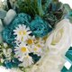 thumbnail image 4 of Artificial novia rosa margaritas celebración ramo seda cinta boda flores Sunnimix Flores de la boda, 4 of 8