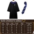 thumbnail image 4 of Disfraz De Alfarero Magic Robe Cape Capa con capucha para juegos de rol para adultos y niños (Azul 2PCS 155), 4 of 8