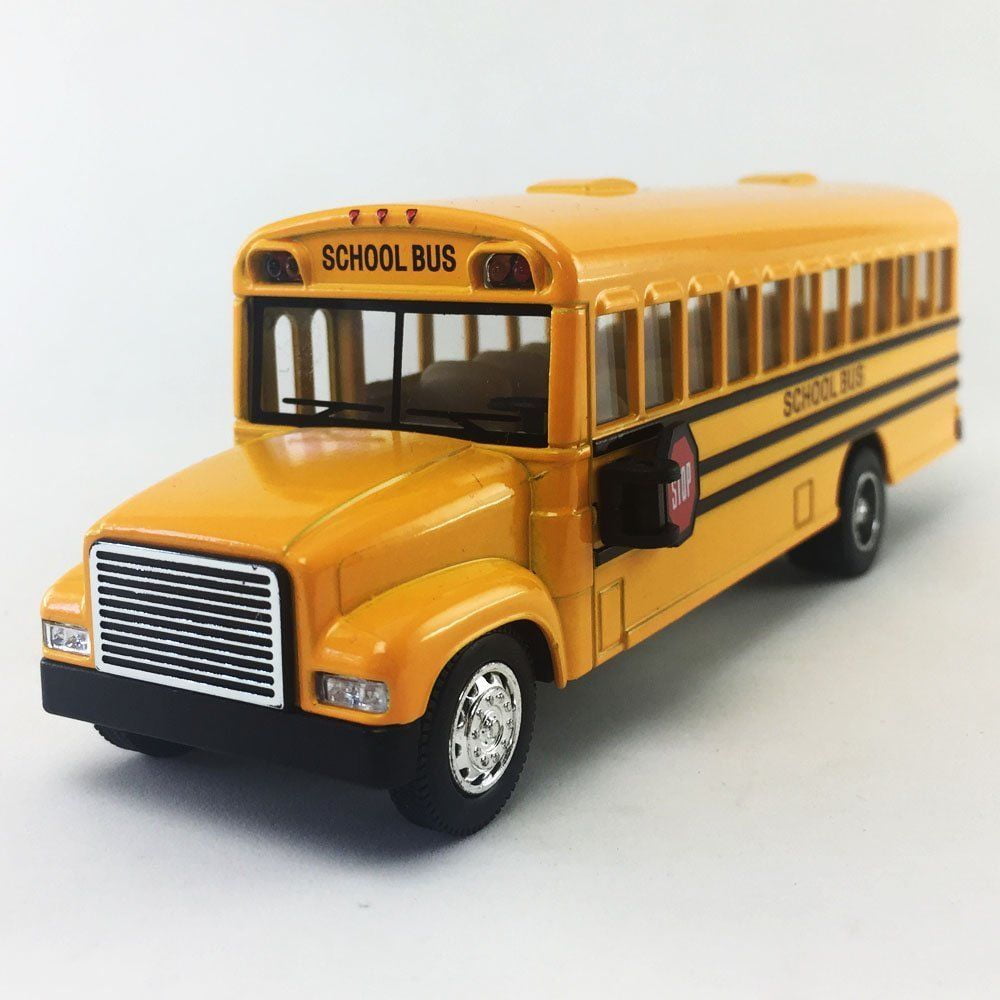 Yellow School Bus Diecast Model Toy Car 6.50 inches 