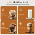 thumbnail image 4 of TINANA Electric Milk Frother, 4-in-1 Automatic Foam Maker & Milk Steamer, 12oz/350ml Warm and Cold Frother for Coffee, Latte, Cappuccino, Hot Chocolate, 4 of 8