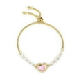 thumbnail image 1 of Heart Pearl Bracelet, 1 of 5