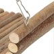 thumbnail image 2 of nçoire en bois pour hamster, grand espace naturel, pour escalader et jouer, hamac avec chaîne de suspension pour souris et perroquets, 20 x 30 cm, 2 of 4