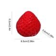 thumbnail image 5 of Lindo Recinto Fresa Toy Kawaii Squishies PVC Sensory Stress Alivio () Rojo, 5 of 5