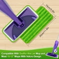 4 Pack Upgraded Reusable Mop Pads Compatible with Swiffer WetJet Mop