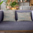 thumbnail image 3 of Plutus Brands Blue Plutus Shower Stripe Luxury Throw Pillow 24 in x 24in, Double Sided 24" x 24", 3 of 9