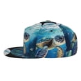 thumbnail image 3 of Gaeub Watercolor Turtle4 Flat Bill Snapback Hats Baseball Caps with Adjustable for Running Workouts and Outdoor Activities, 3 of 9