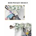 thumbnail image 6 of Animals Flowers 2 Panel Kitchen Curtains for Small Windows, Weeping Spring Floral Elegant Pastoral Bathroom Tier Curtain, Short Window Treatment for Bedroom/Living Room 55"x24", 6 of 6