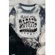 thumbnail image 1 of ABPHQTO Camiseta multicolor detrás de cada mujer ruda es un asiento de coche con tinte anudado blanqueado, 1 of 5