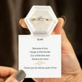 thumbnail image 7 of zttd fashion love ring silver ring cute love flower mother daughter ring birthday gift for daughter from mom dad, 7 of 7