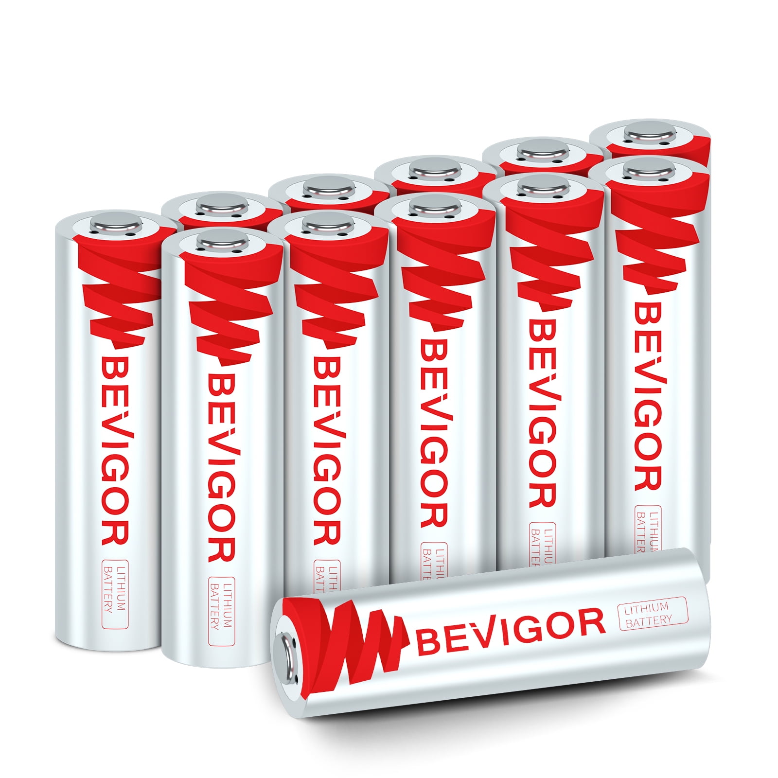 Bevigor Lithium Batteries AA Size, AA Battery 12Pack, 3000mAh Double A