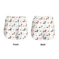 thumbnail image 5 of Lsque winter Snowflake Dachshund Printed Women's Running Shorts with Liner Pockets,Elastic Quick Dry Workout Athletic Gym Yoga Shorts,Womens High Waist Shorts-Small, 5 of 9