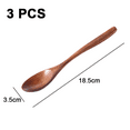 thumbnail image 2 of Wooden Coffee Spoons Long Handle Wooden Mixing Spoon Long Handle Handmade Wood Stirring Spoon for Kitchen Stirring, 2 of 5