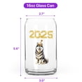 thumbnail image 5 of Happy New Year Siberian Husky Welcome 2025 Balloon Firework Party 16oz Glass Cup Mug Husky Dog Lover Gifts Glass Can - 01014, 5 of 5